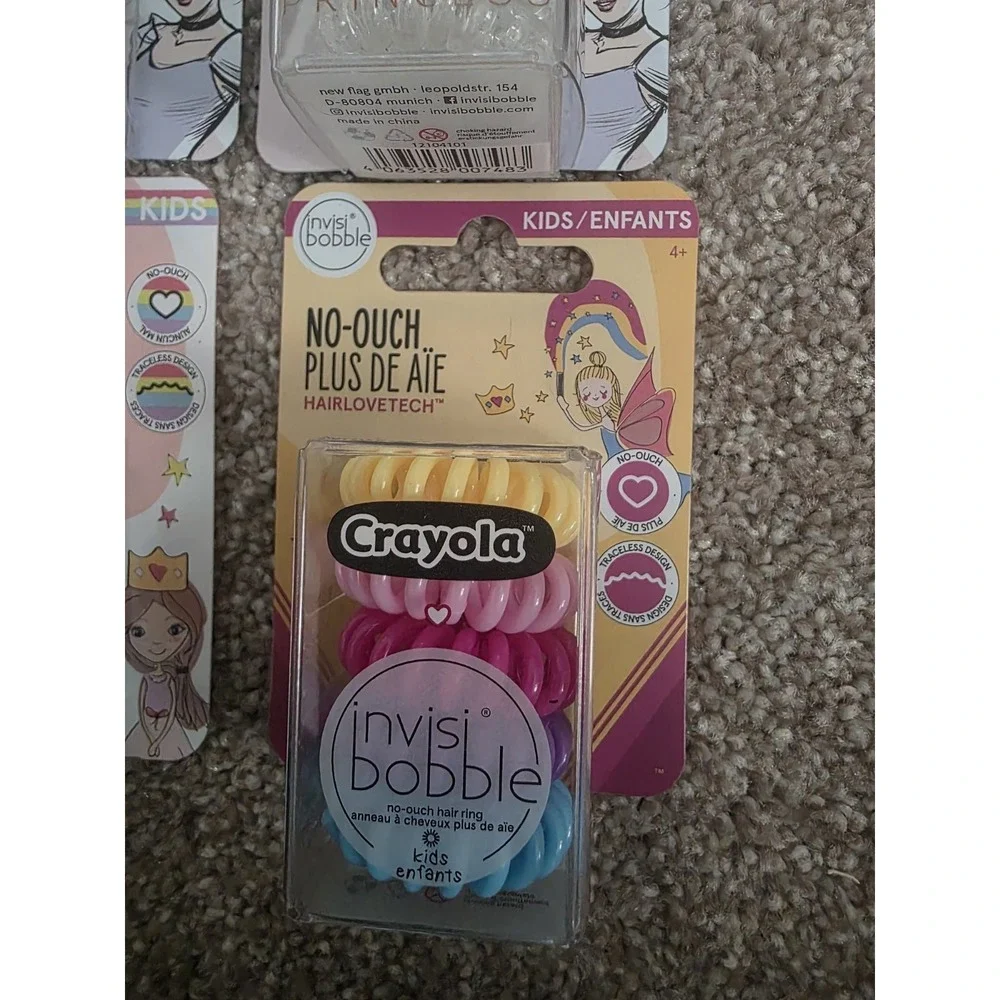 NEW Lot of 4 Packs Invisibobble Disney Princess & Crayola 20PCS - Free Shipping